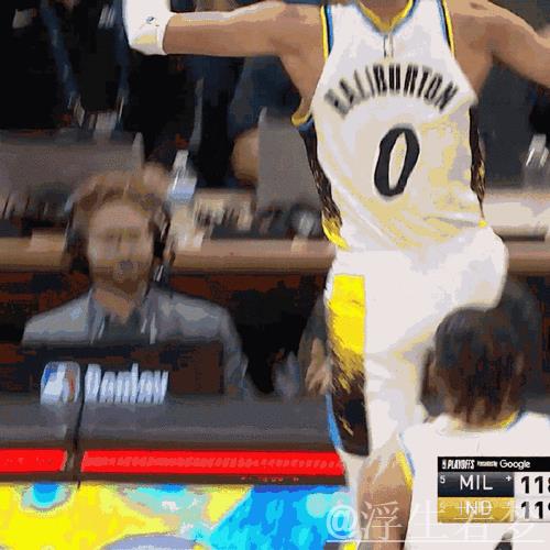 哈利伯顿准绝杀助步行者险胜雄鹿 字母哥空砍30分